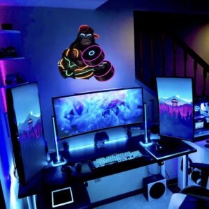 چراغ دیواری نئونی طرح بدنسازی